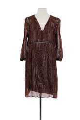 Robe Bash Marron en Viscose, taille M - Seconde Main