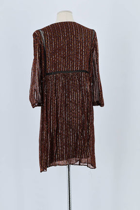 Robe Bash Marron en Viscose