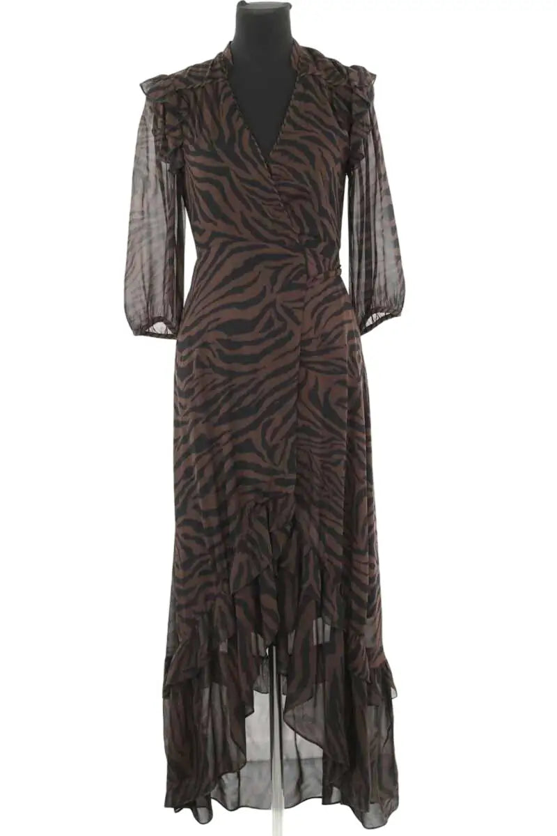 Robe Bash Marron en Viscose, taille S - Seconde Main