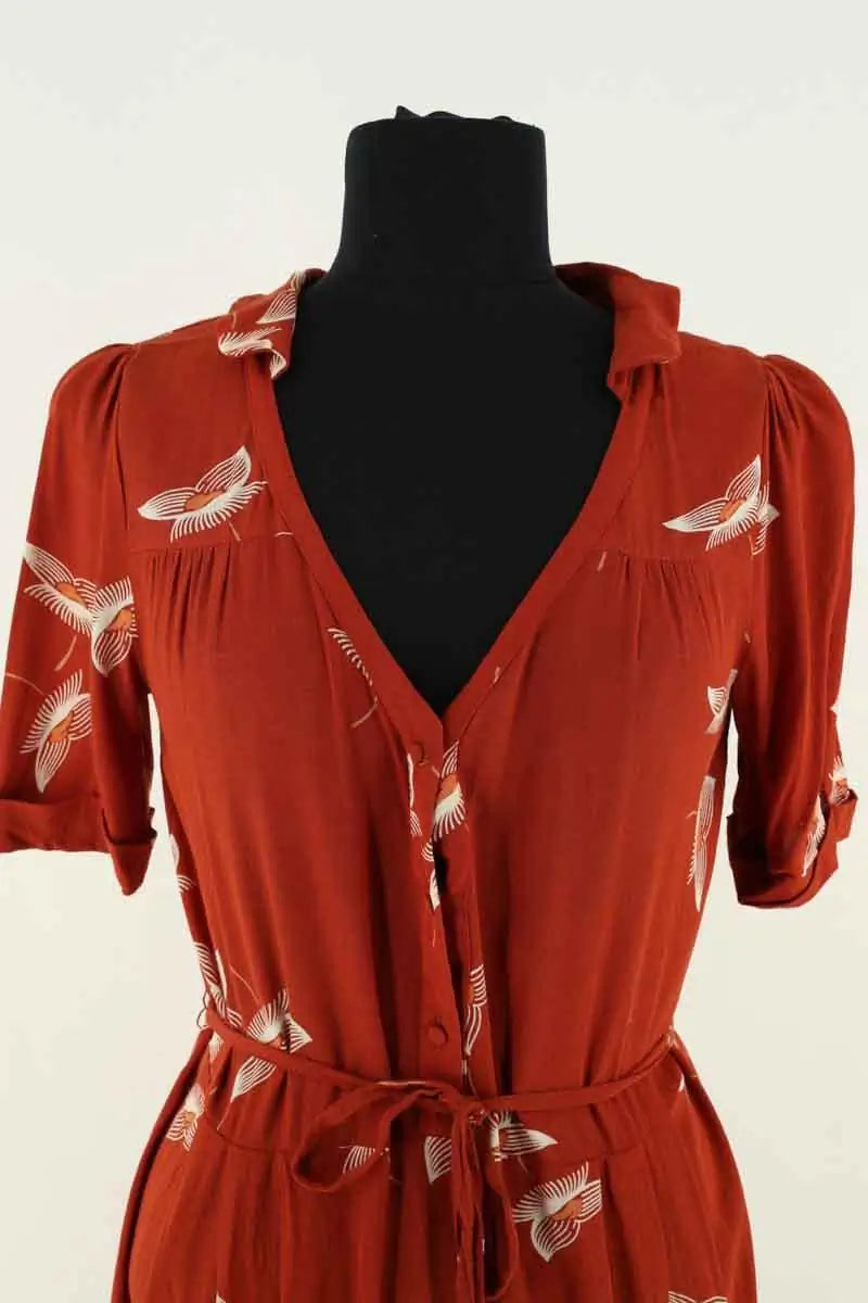 Robe Ba&Sh Marron en Viscose
