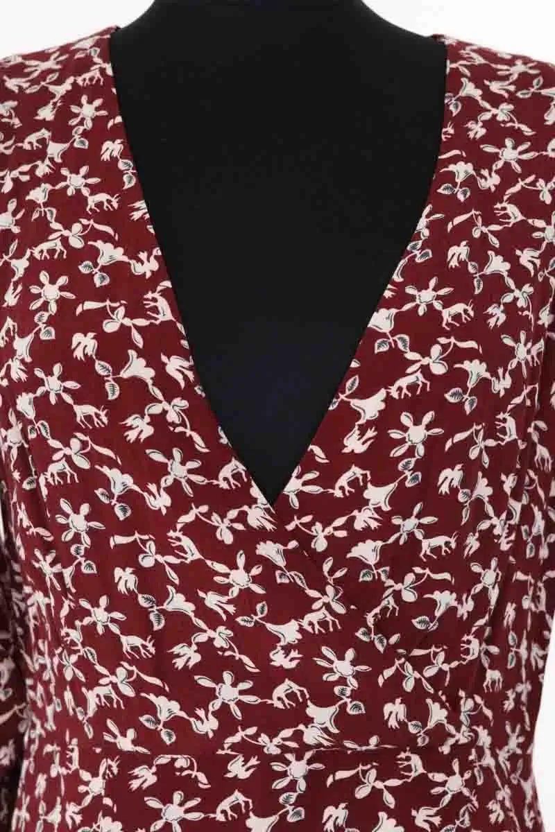 Robe Ba&Sh Marron en Viscose