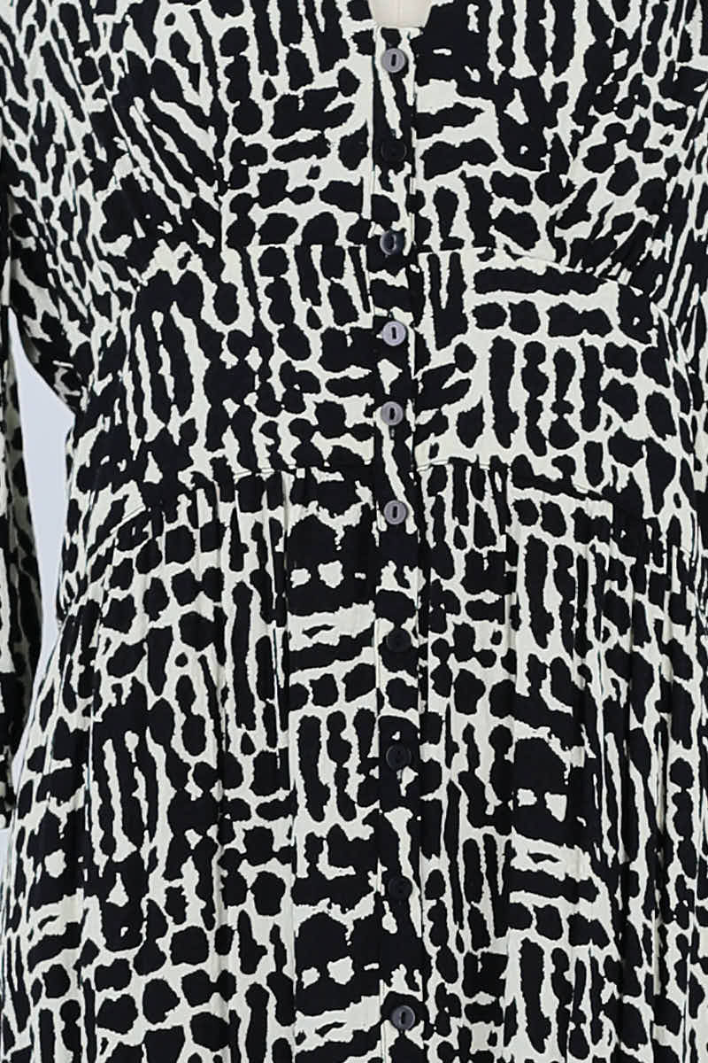 Robe Bash Noir en Viscose