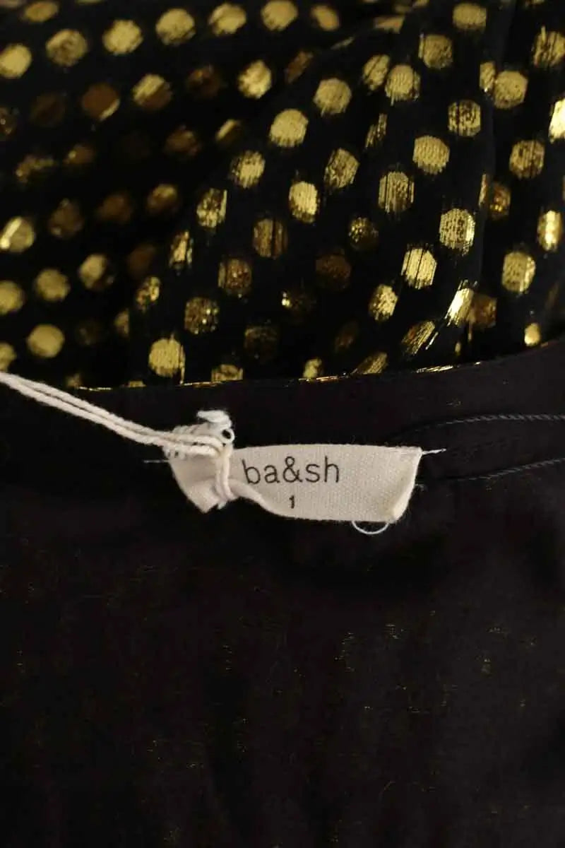Robe Ba&Sh Olsen Noir en Soie