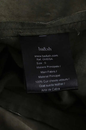 Robe Ba&Sh Omega Kaki en Daim