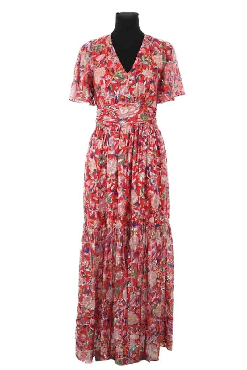 Robe Ba&Sh Rouge en Soie, taille XS - Seconde Main