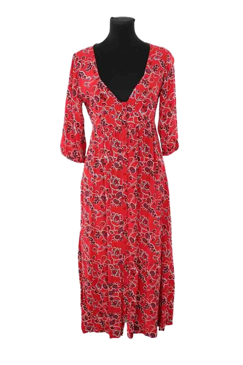 Robe Ba&Sh Rouge en Synthétique, taille S - Seconde Main