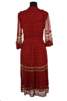 Robe Ba&Sh Rouge en Viscose