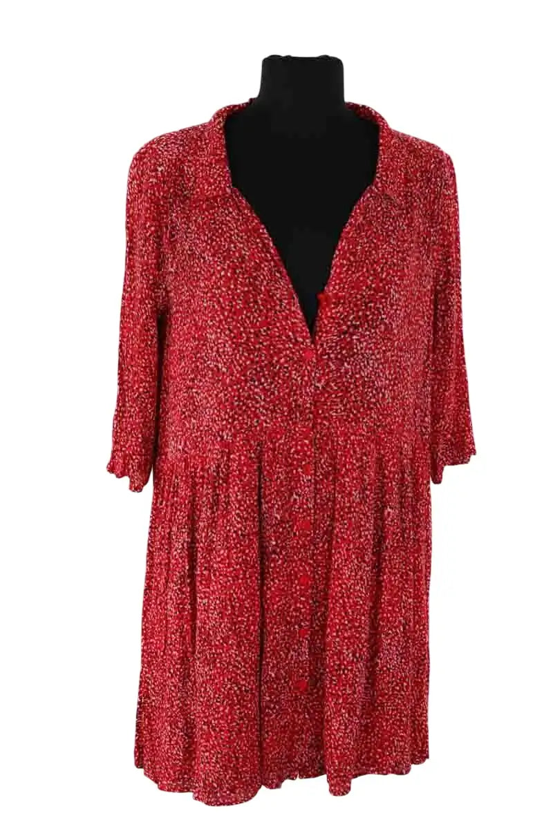 Robe Ba&Sh Rouge en Viscose, taille S - Seconde Main