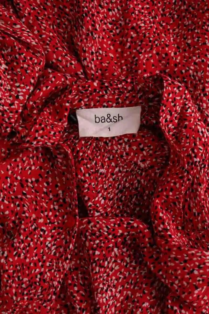 Robe Ba&Sh Rouge en Viscose