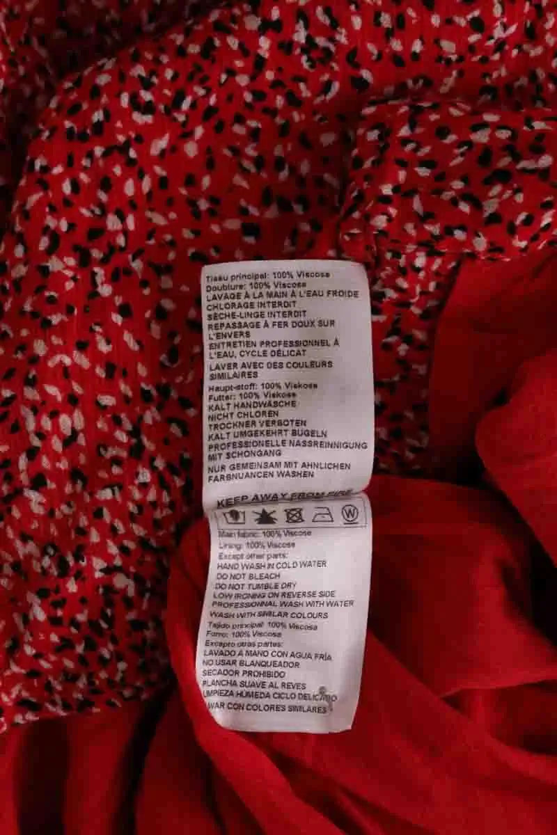 Robe Ba&Sh Rouge en Viscose