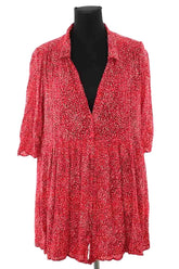 Robe Ba&Sh Rouge en Viscose, taille XS - Seconde Main