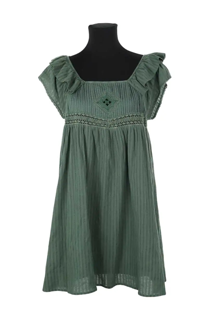 Robe Bash Vert en Coton, taille S - Seconde Main