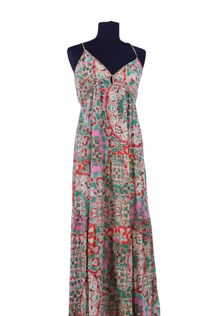 Robe Ba&Sh Vert en Viscose, taille L - Seconde Main