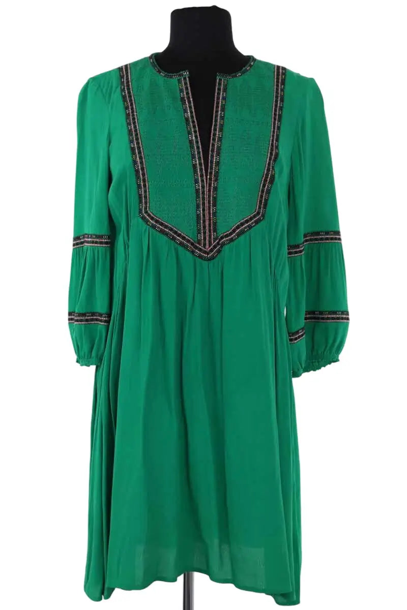 Robe Ba&Sh Vert en Viscose, taille XS - Seconde Main