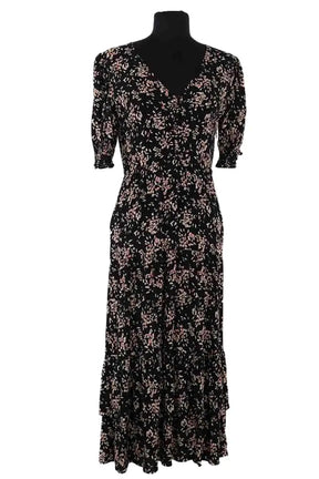 Robe Ba&Sh Vika Noir en Viscose, taille XS - Seconde Main