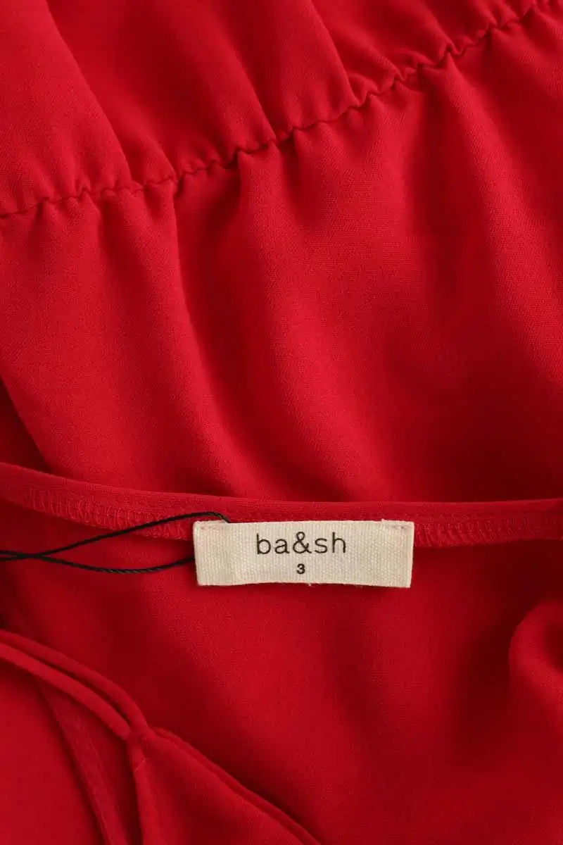 Robe Ba&Sh Waterloov Rouge en Polyester