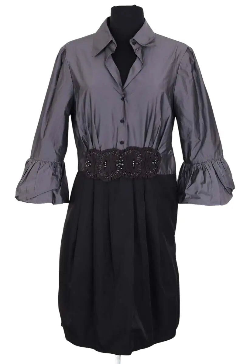Robe BCBG Max Azria Noir en Synthétique, taille L - Seconde Main