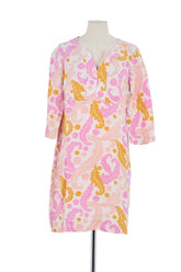 Robe Boden Rose en Lin, taille M - Seconde Main