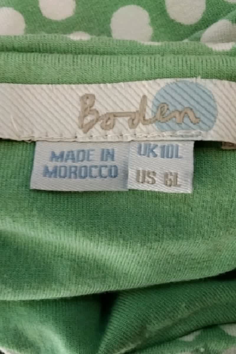 Robe Boden Vert en Viscose