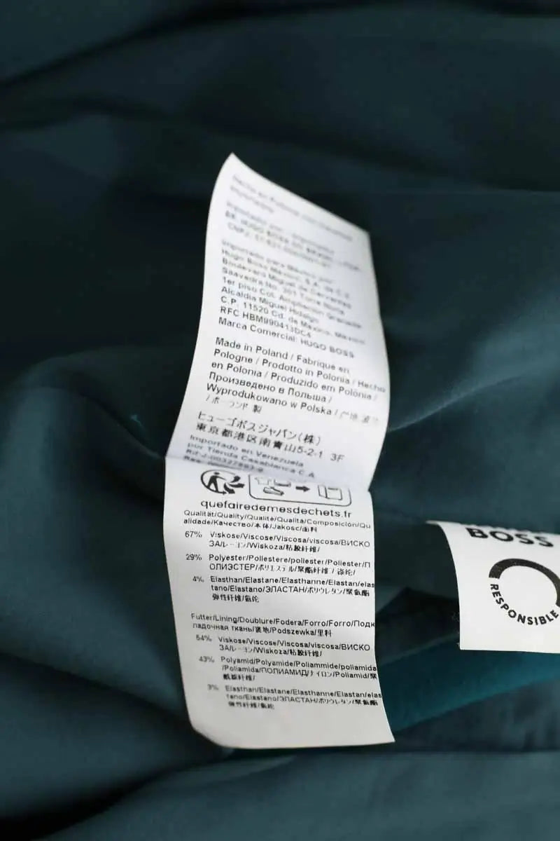 Robe Boss Vert en Viscose