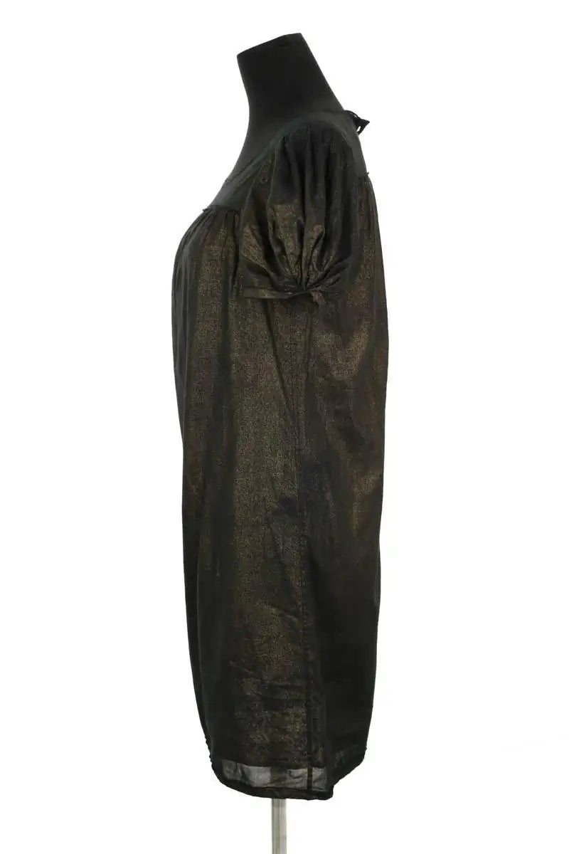 Robe Bruuns Bazaar Noir en Coton