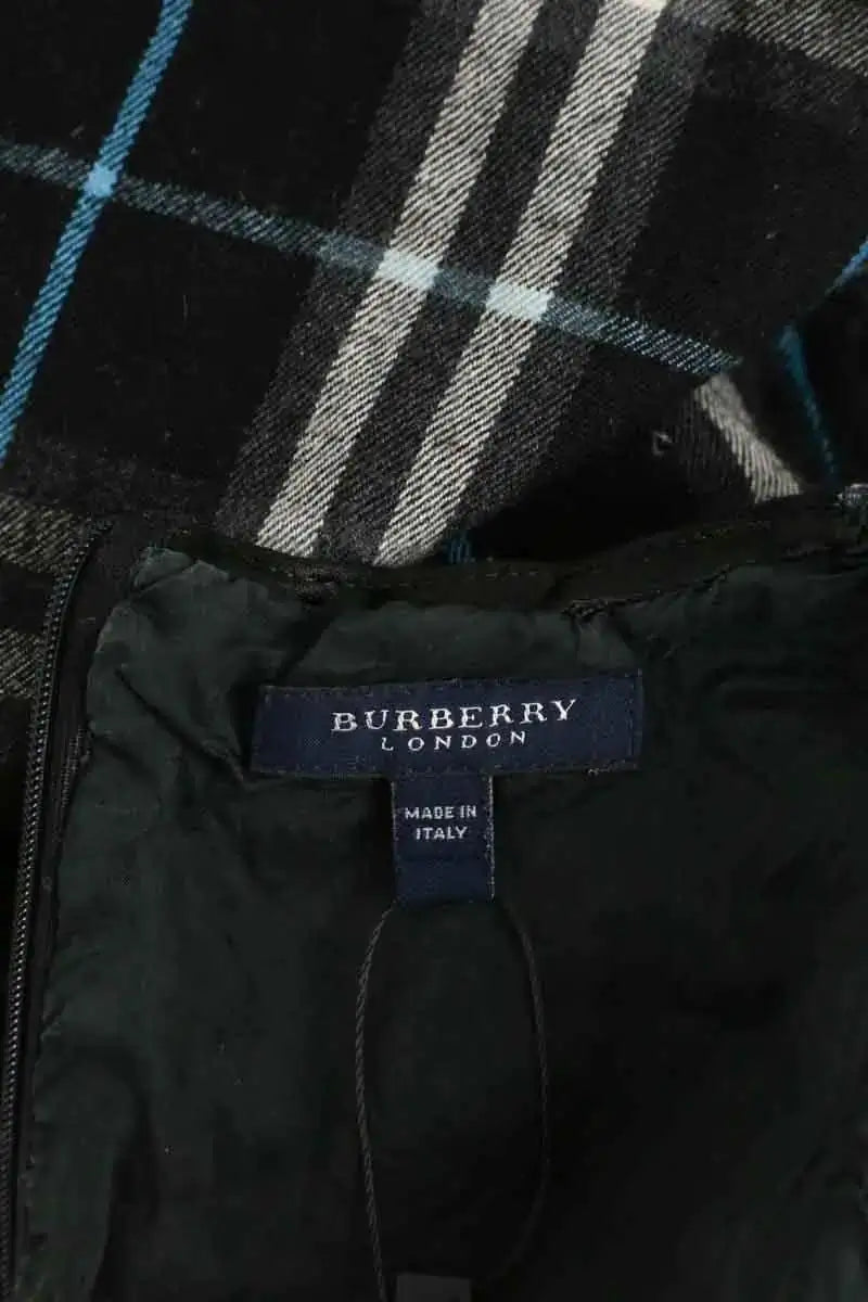 Robe Burberry Bleu en Laine
