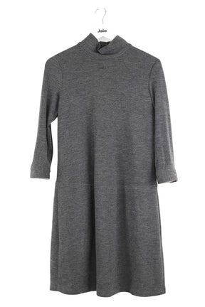 Robe Burberry Gris en Laine, taille M - Seconde Main