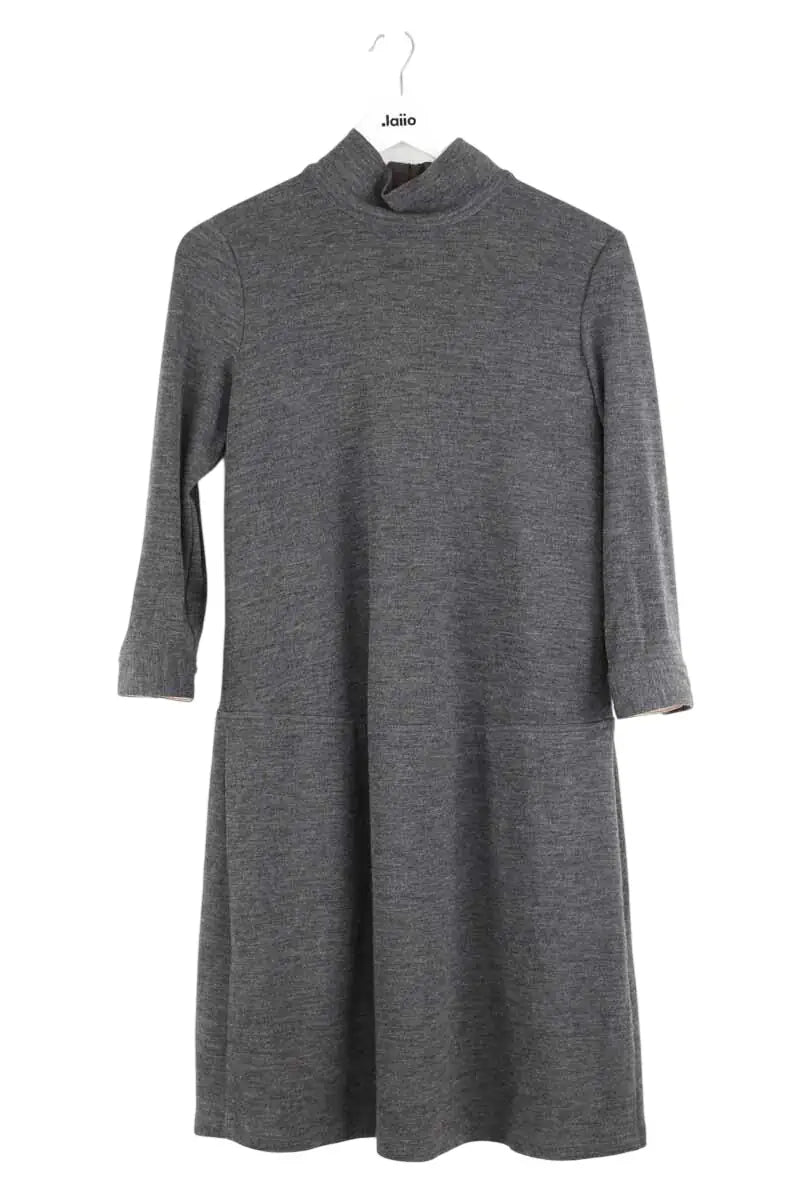 Robe Burberry Gris en Laine, taille M - Seconde Main