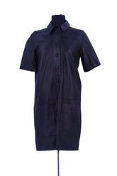 Robe Burberry Noir en Cuir, taille M - Seconde Main
