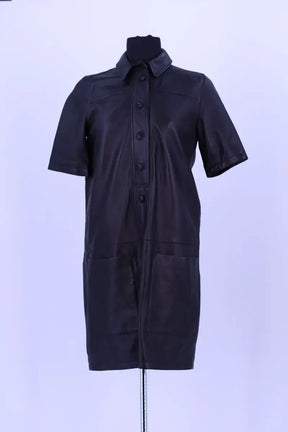 Robe Burberry Noir en Cuir