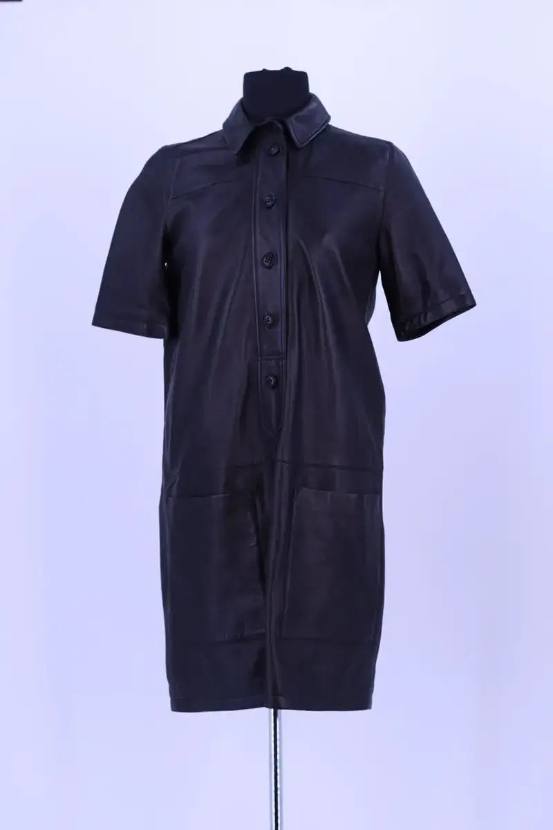 Robe Burberry Noir en Cuir