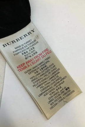 Robe Burberry Noir en Cuir