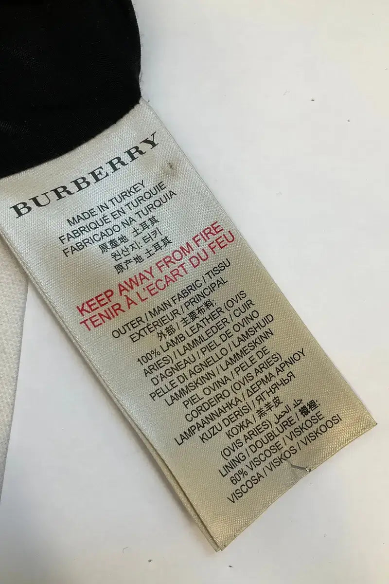 Robe Burberry Noir en Cuir
