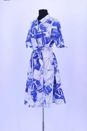 Robe Calvin Klein Bleu en Coton