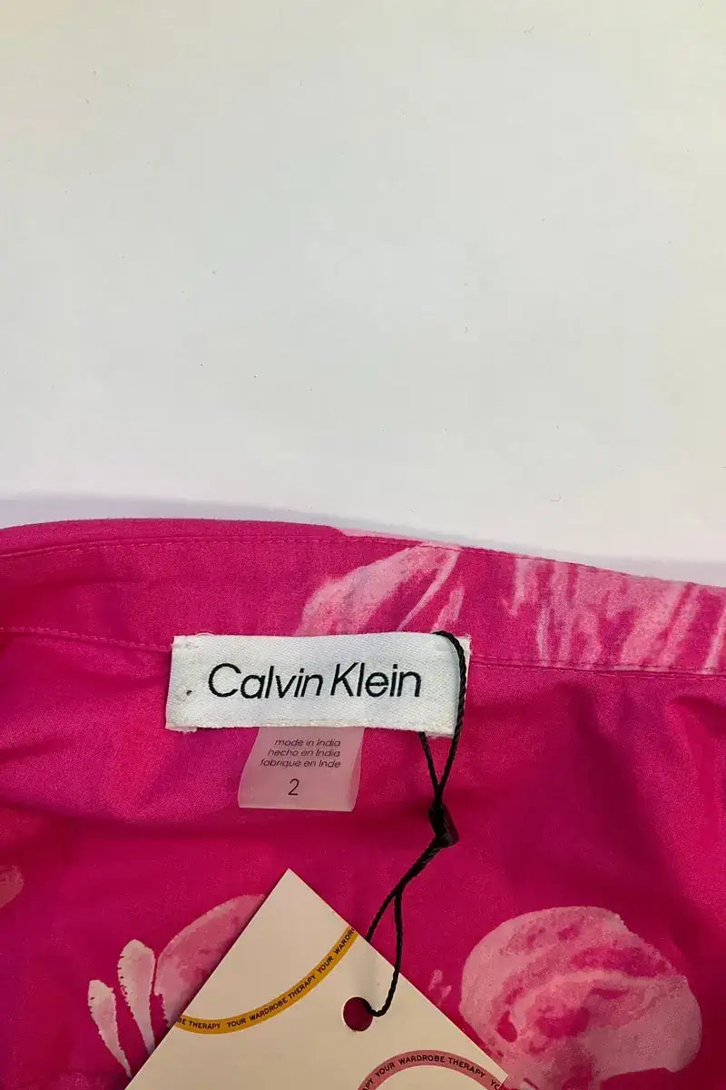 Robe Calvin Klein Rose en Coton