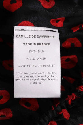Robe Camille De Dampierre Noir en Soie
