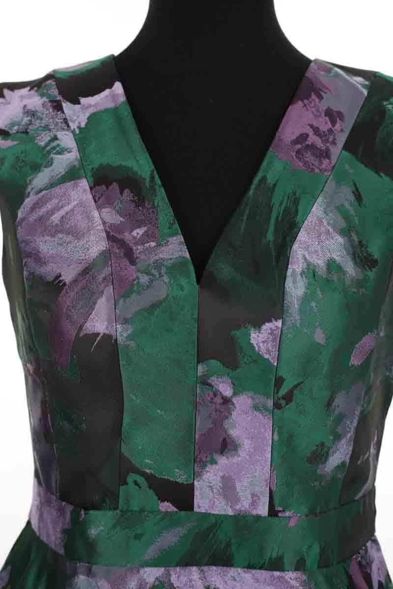 Robe Carolina Herrera Violet en Synthétique