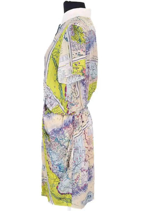 Robe Carven Multicolore en Soie