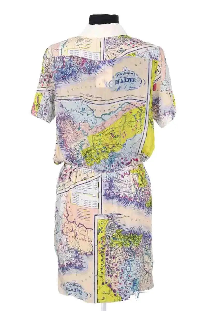 Robe Carven Multicolore en Soie