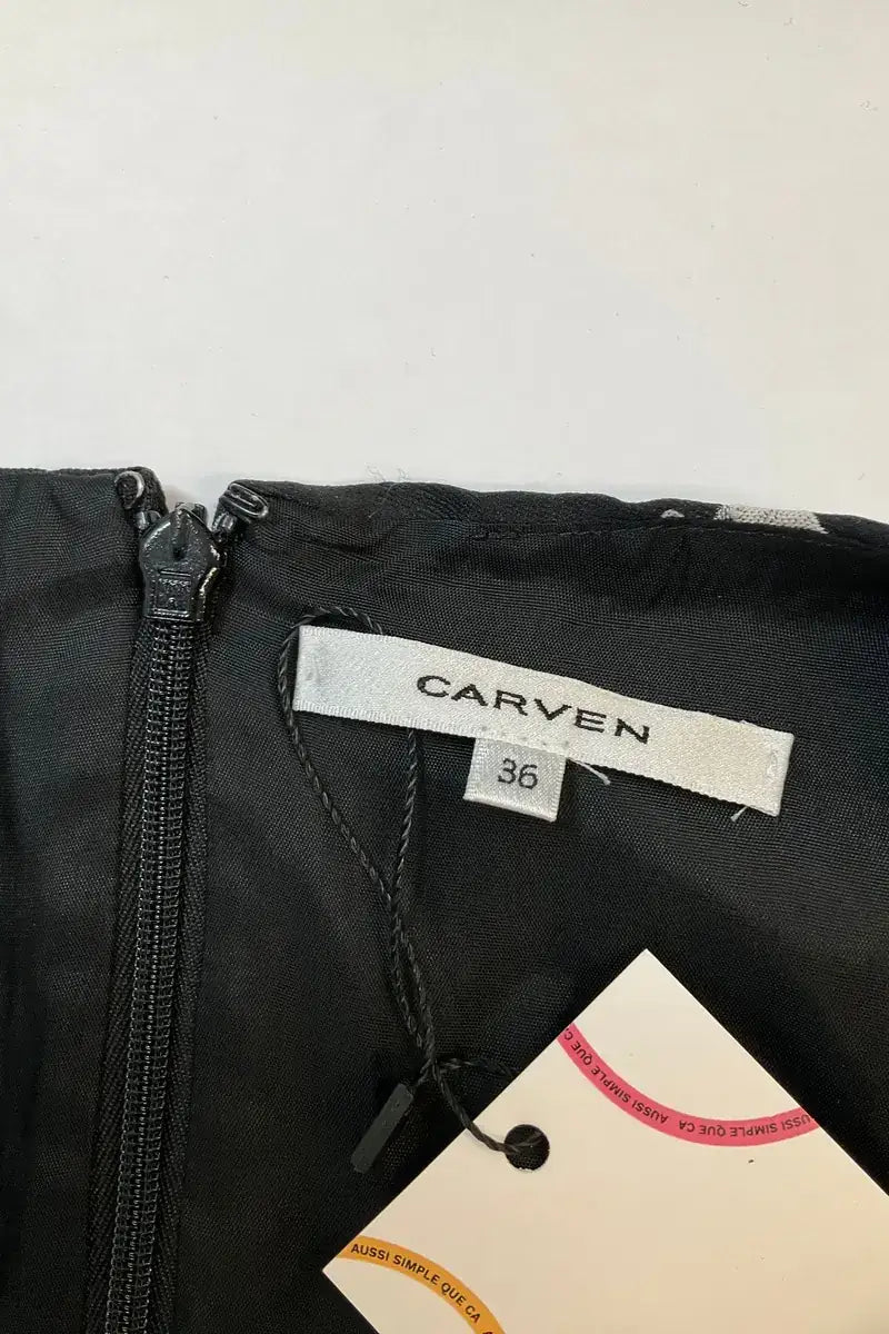 Robe Carven Noir en Viscose