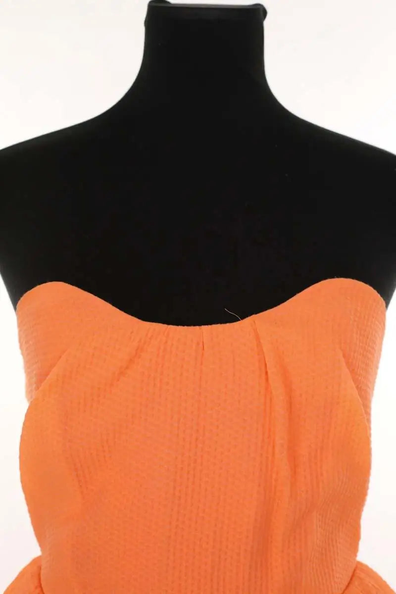 Robe Carven Orange en Coton