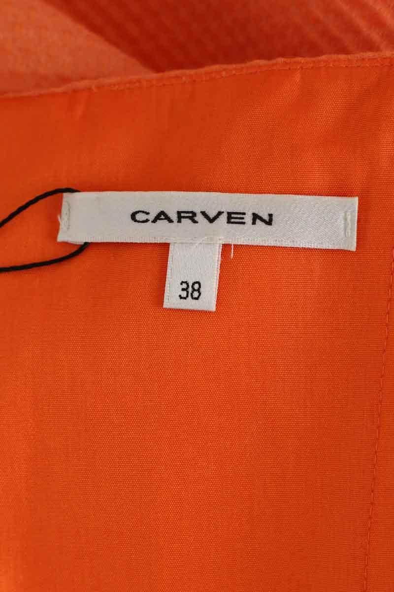 Robe Carven Orange en Coton