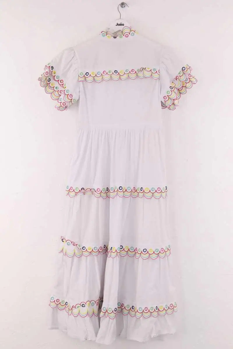 Robe Celia B Blanc en Coton