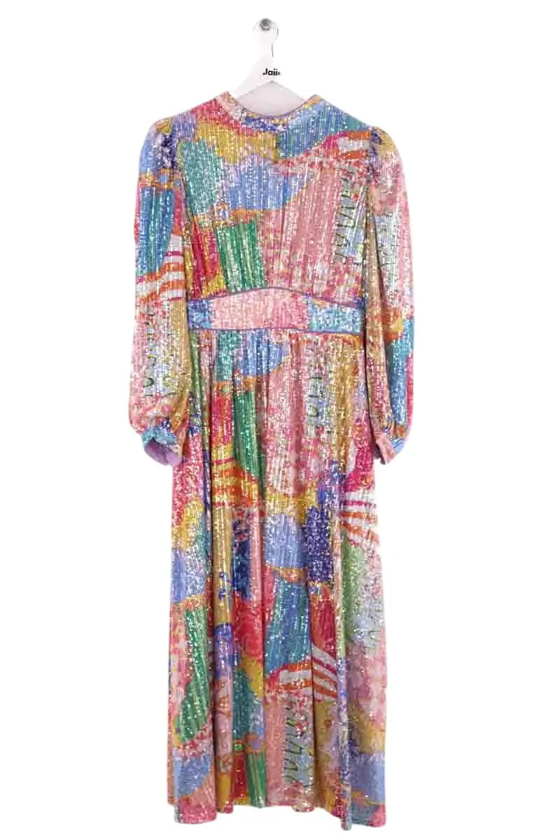 Robe Celia B Multicolore en Paillettes, taille M - Seconde Main