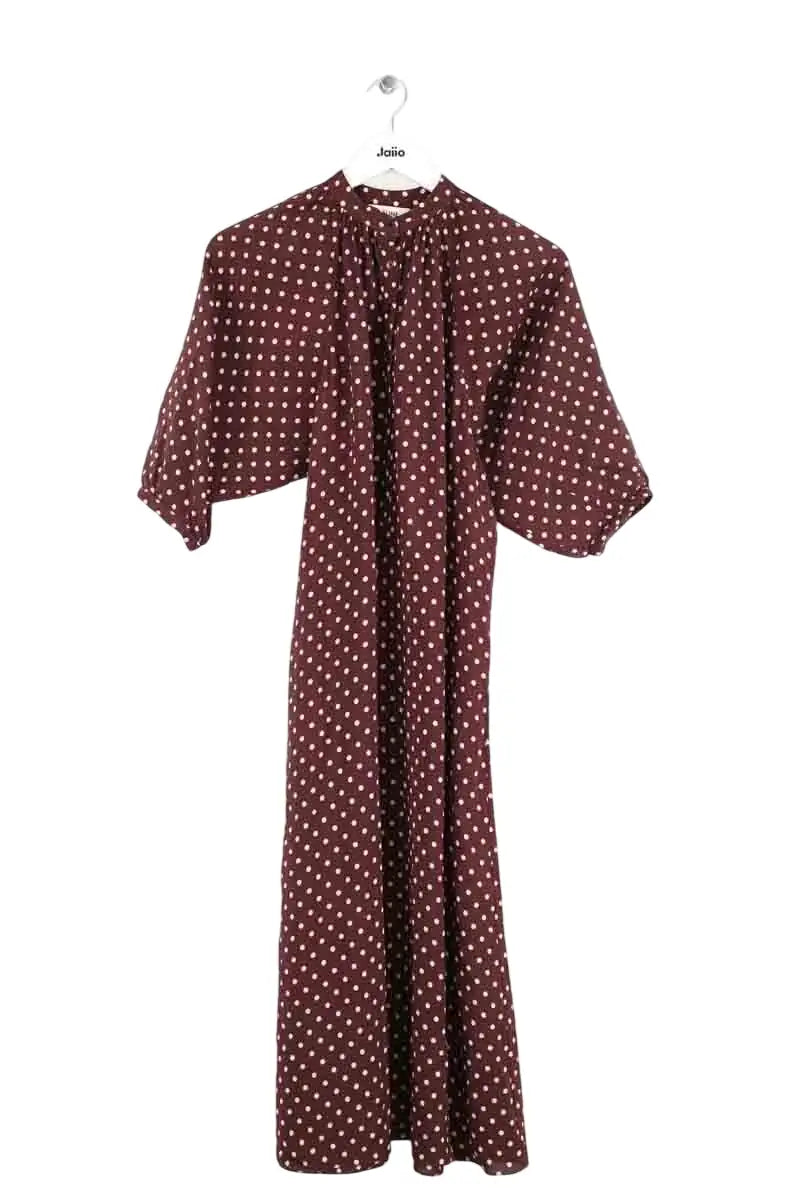 Robe Celine Marron en Viscose, taille XS - Seconde Main