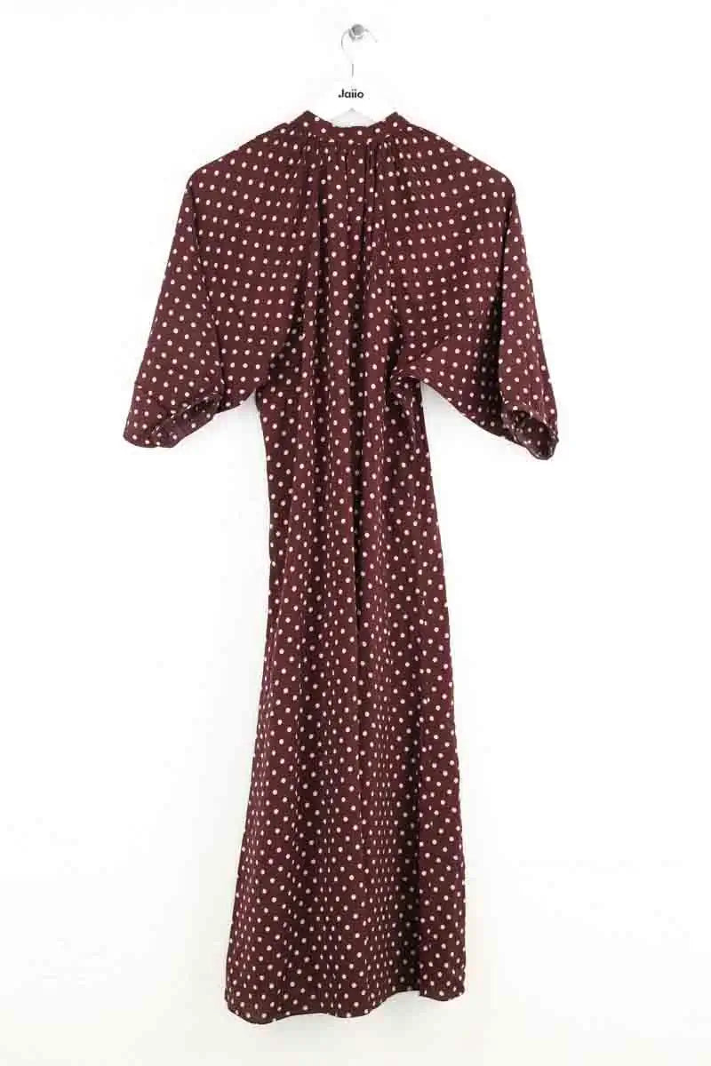 Robe Celine Marron en Viscose