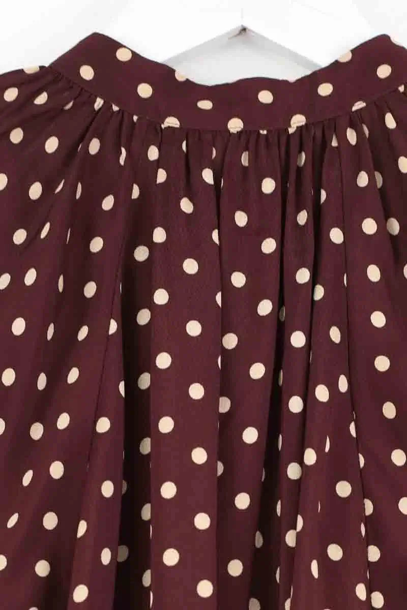 Robe Celine Marron en Viscose
