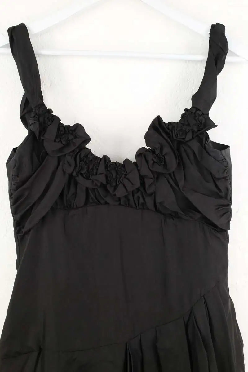 Robe Celine Noir en Soie