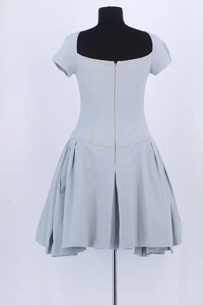 Robe Chanel Bleu en Coton