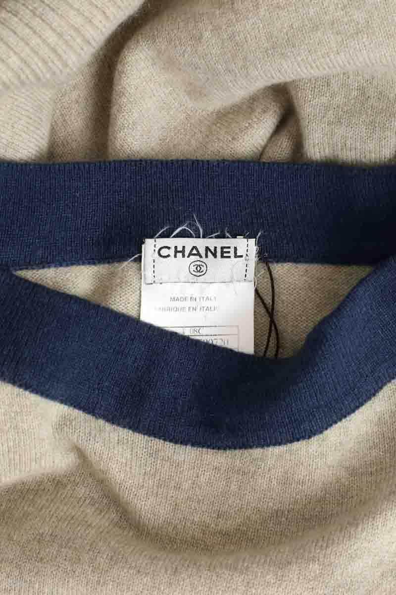 Robe Chanel Gris en Cachemire